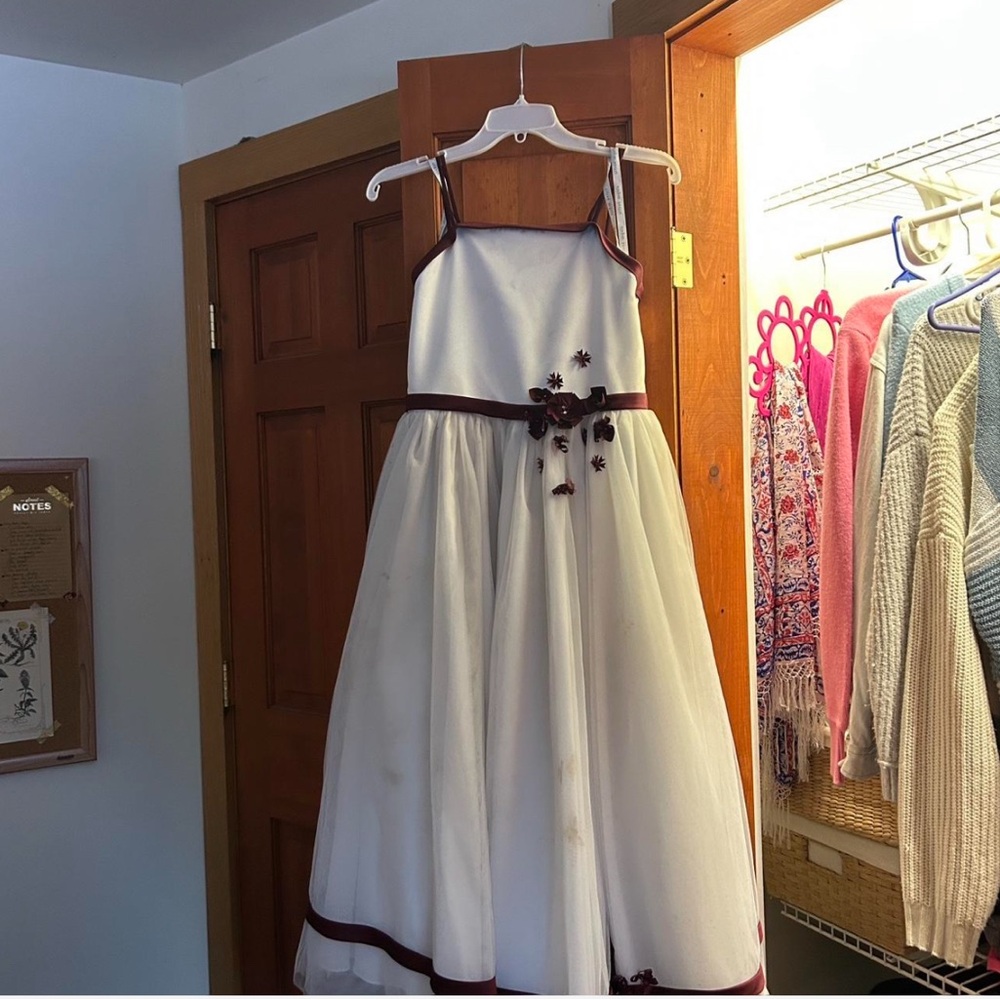 Alfred Angelo Cream Sleeveless Square Neck Sundress